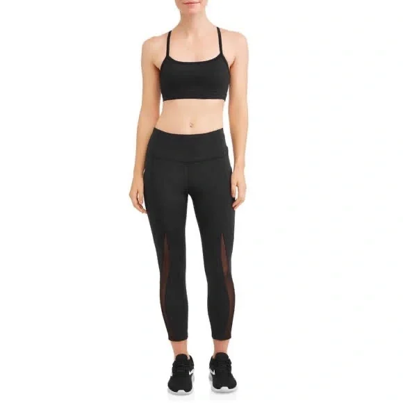 3/$30 Athletic Crop Pants, Black - Picture 3 of 7